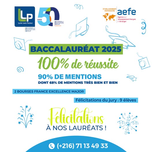 BACCALAURÉAT 2025 – 𝟭𝟬𝟬% de réussite !